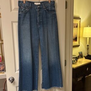Wide Leg MOTHER Wide Leg  Blue Jeans